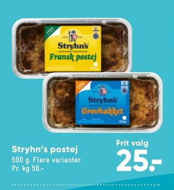 Bilka Stryhn's postej tilbud