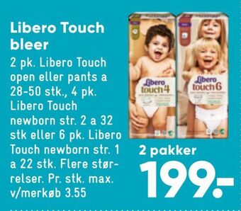 Bilka Libero touch bleer tilbud