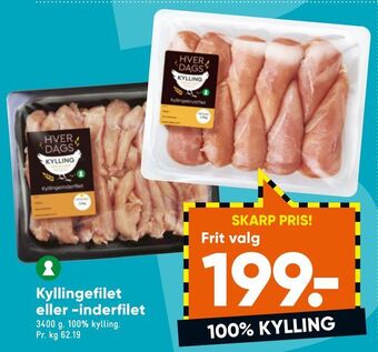 Bilka Kyllingefilet eller -inderfilet tilbud
