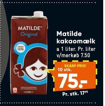 Bilka Matilde kakaomælk tilbud