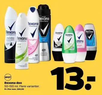 Netto Rexona deo tilbud