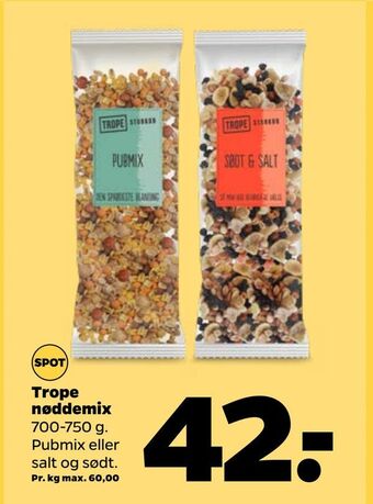Netto Trope nøddemix tilbud