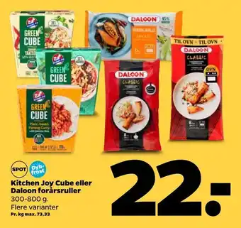 Netto Kitchen joy cube eller daloon forårsruller tilbud