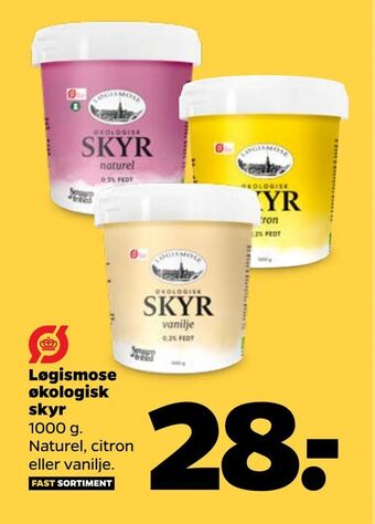 Netto Løgismose økologisk skyr tilbud