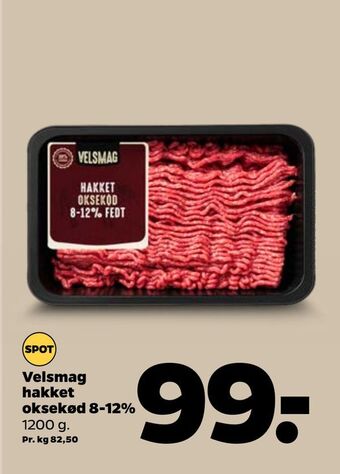 Netto Velsmag hakket oksekød 8-12% tilbud