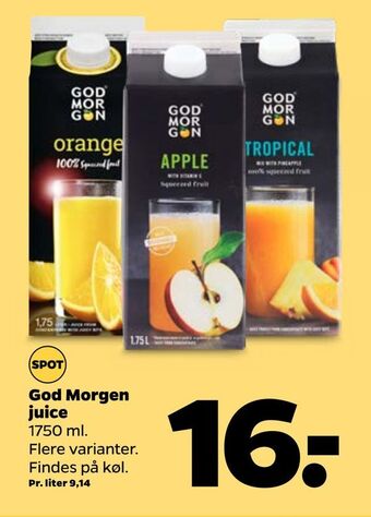 Netto God morgen juice tilbud