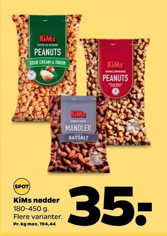 Netto Kims nødder tilbud
