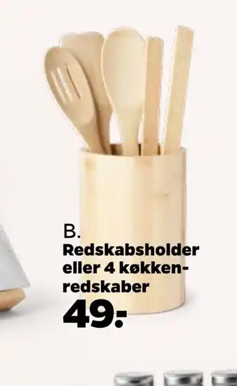 Netto Redskabsholder eller 4 køkkenredskaber tilbud