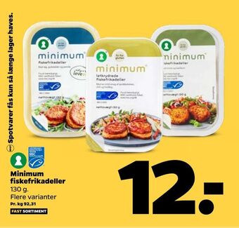 Netto Minimum fiskefrikadeller tilbud
