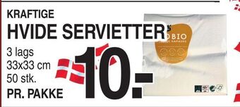 ABC Lavpris Hvide servietter tilbud