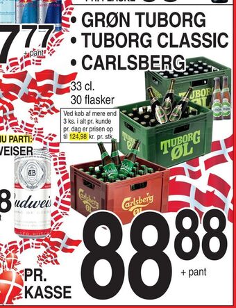 ABC Lavpris Grøn tuborg • tuborg classic • carlsberg tilbud