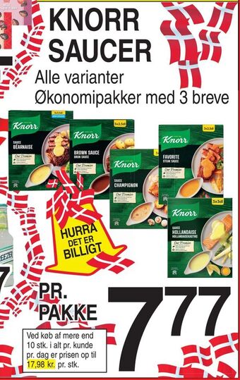 ABC Lavpris Knorr saucer tilbud