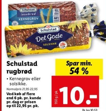 Lidl Schulstad Rugbrød tilbud