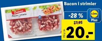 Lidl Bacon i strimler tilbud