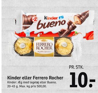 SPAR Kinder eller ferrero rocher tilbud