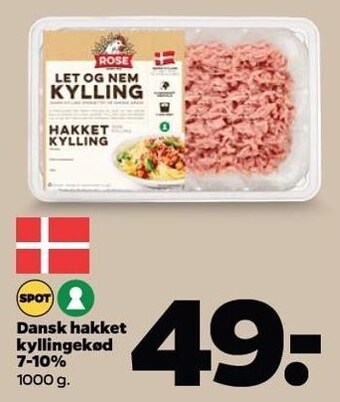 Netto Dansk hakket kyllingekød tilbud