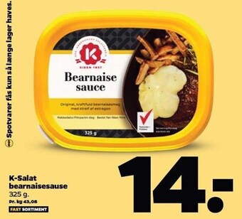 Netto K-salat bearnaisesauce tilbud