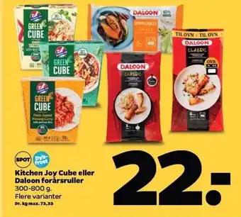 Netto Kitchen joy cube el. daloon forårsruller tilbud