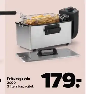 Frituregryde 3 liters kapacitet