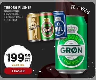 Scandinavian Park Tuborg pilsner tilbud