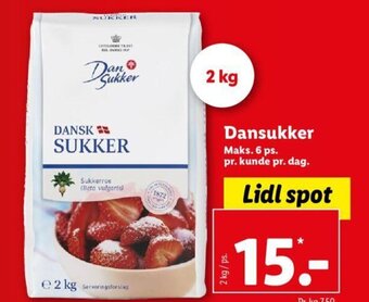 Lidl Dansukker tilbud
