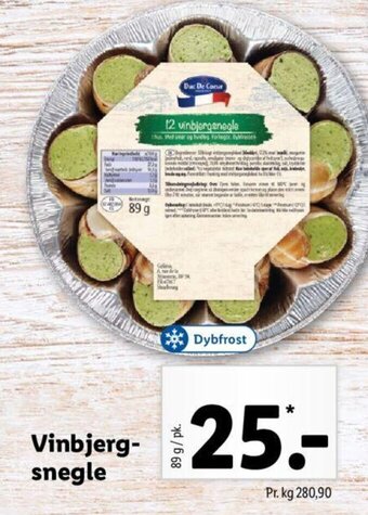 Lidl Vinbjerg snegle tilbud