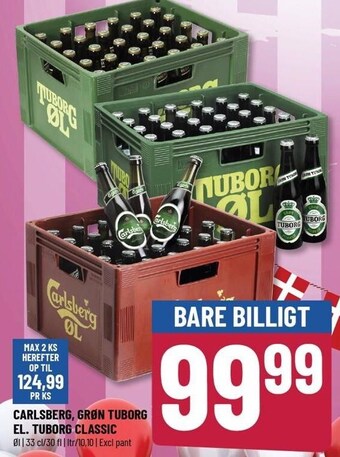 Løvbjerg Carlsberg, grøn tuborg el. tuborg classic tilbud