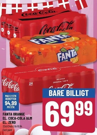 Løvbjerg Fanta orange el. coca-cola alm el. zero tilbud