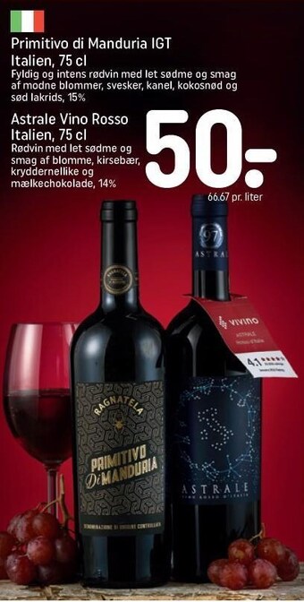 REMA 1000 Primitivo di manduria igt tilbud