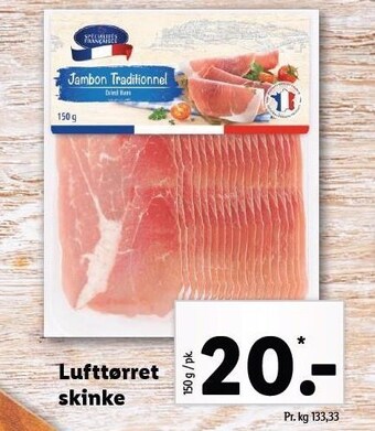 Lidl Lufttørret skinke tilbud