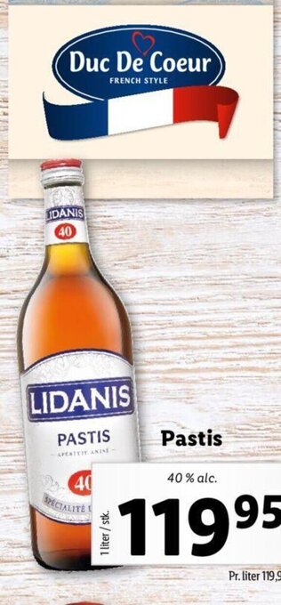 Lidl Pastis tilbud