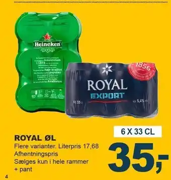 Let-Køb Royal øl 6-pak tilbud