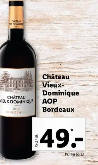 Lidl Château Vieux Dominique AOP Bordeaux tilbud