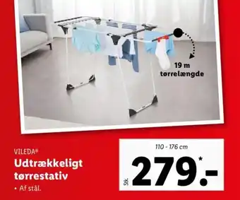 Vileda Udtrækkelight tørrestativ