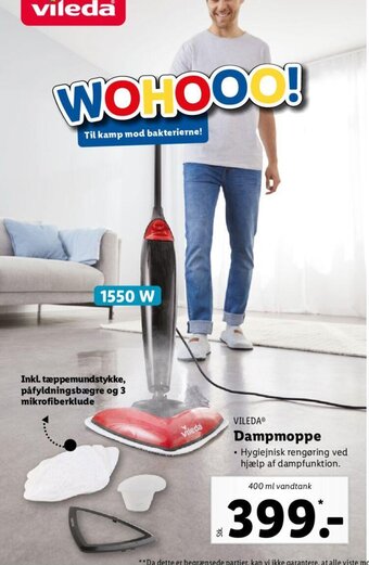 Lidl Vileda Dampmoppe tilbud