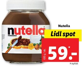 Lidl Nutella tilbud