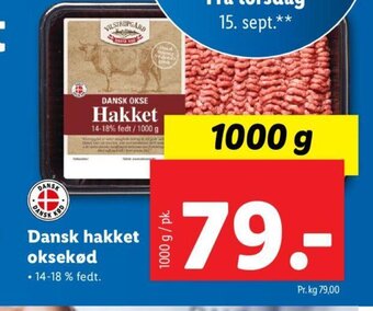 Lidl Dansk Hakket Oksekød tilbud