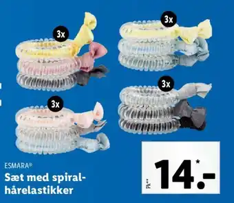 Lidl Sæt med Spiralhårelastikker tilbud