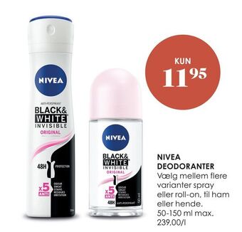Matas Nivea deodoranter tilbud