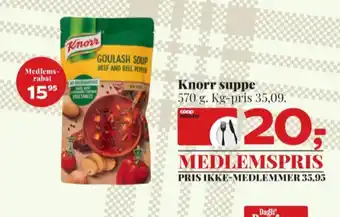 Dagli'Brugsen Knorr suppe tilbud