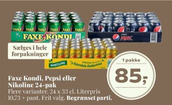 Dagli'Brugsen Faxe kondi sportssodavand tilbud