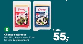 Kvickly Cheasy skæreost mild 13% tilbud