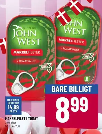 Løvbjerg John west makrel tilbud