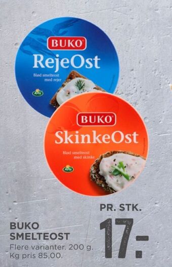 MENY Buko smelte smøreost rejeost tilbud