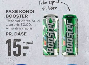 MENY Booster energidrik tilbud
