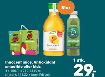 SuperBrugsen Innocent juice tilbud