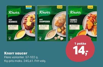 Knorr sauce pulver