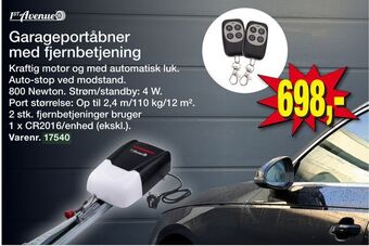 Harald Nyborg Garageportåbner med fjernbetjening tilbud