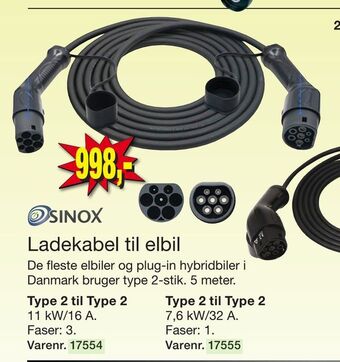 Harald Nyborg Ladekabel til elbil tilbud