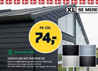 XL-BYG Hardieplank Med Træstruktur tilbud